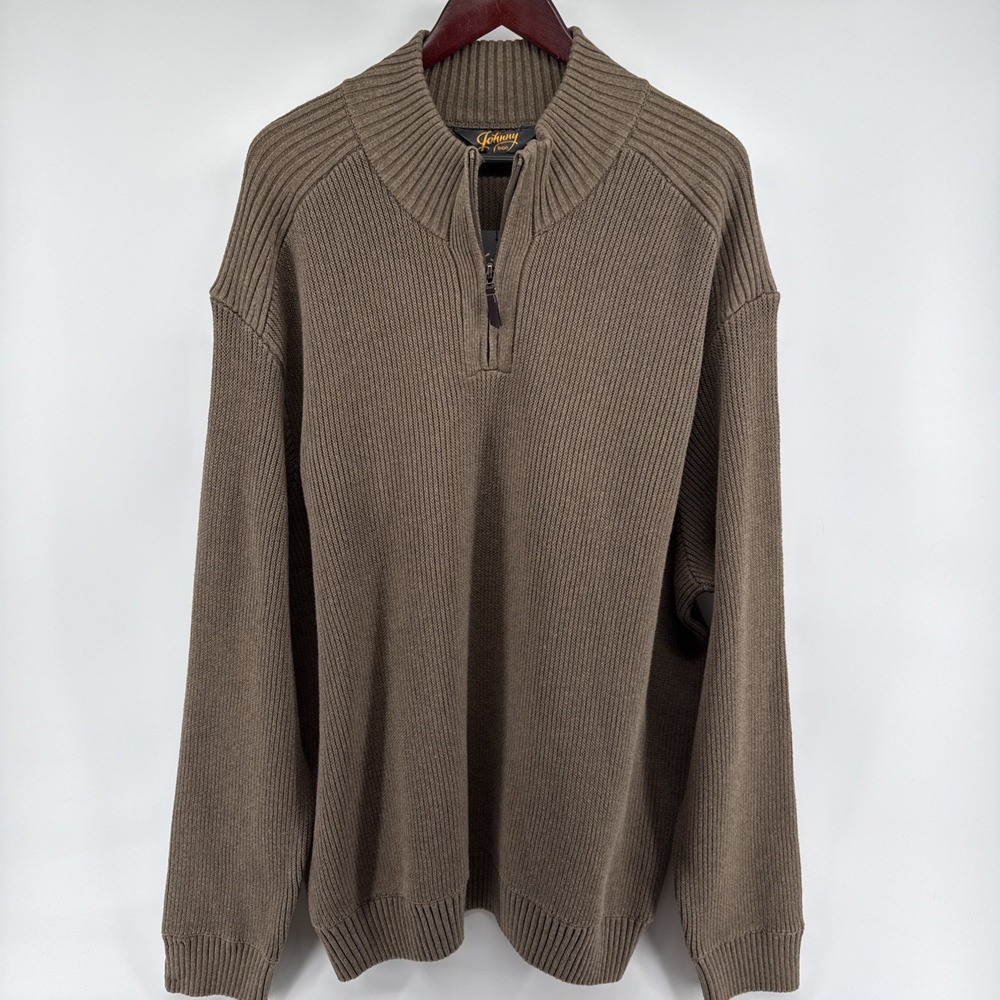 Johnny Bigg Men's Knit Pullover Sweater Brown 2xl 29 In Pit-pit Roomy NWT